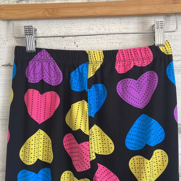 Adorable Colorful Heart Neon Love Leggings One Size - Picture 6 of 14
